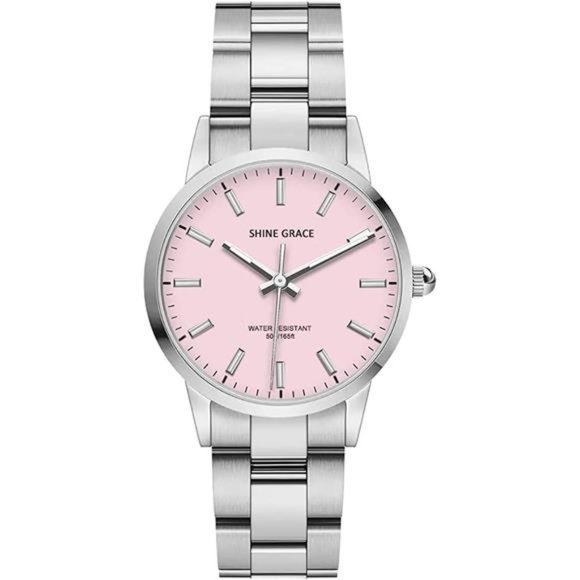 Women's Watch Sliver Ladies Watch for Women Waterproof Analog Quartz